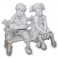 Statue Children on Bench